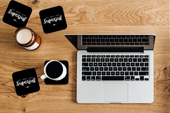 Dessous de Sous-verres - Enseignant - Tu es un super enseignant - Proverbes - Citations - 10x10 cm - Dessous de verre - 6 pièces