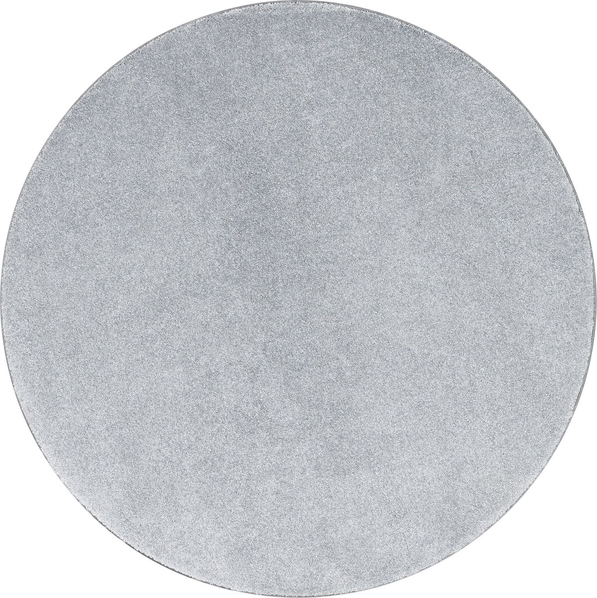 Snapstyle Vloerkleed Hoogpolig luxe velours Touch rond Grijs
