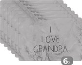 Set de table - Cadeau Vaderdag - Proverbes - Papy - 45x30 cm - 6 pièces