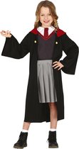 Tovenaar student horror kostuum voor meisjes - Halloween tovenaarsleerling outfit - Carnavalskleding 7-9 jaar (122-134)