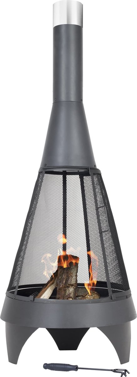 La Hacienda Terrashaard Colorado Mesh (H 160 cm) Vuurhaard Staal Bruin