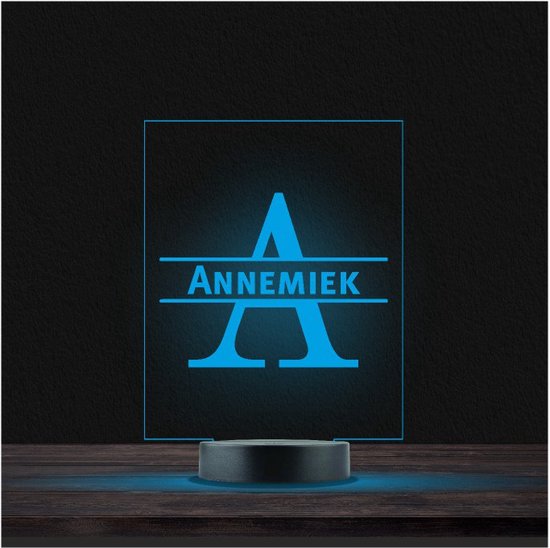 Led Lamp Met Naam - RGB 7 Kleuren - Annemiek