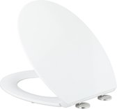 Relaxdays wc bril softclose - ovaal - toiletbril universeel - toiletdeksel - quick release