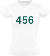 Squid Game Player 456 | Dames T-shirt | Wit | Netflix | Serie | Survival | Game | Drama