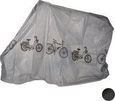 Relaxdays 1x fietshoes - beschermhoes fiets - weerbestendig - 220 x 115 cm - PE - grijs