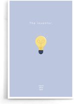 Walljar - The Inventor - Muurdecoratie - Poster