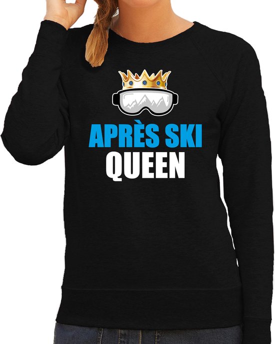 Apres ski trui Apres ski Queen zwart dames - Wintersport sweater - Foute apres  ski... | bol.com