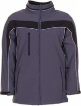 Planam softshell jas Plaline (2700) - Donkergrijs | Zwart - XXXL