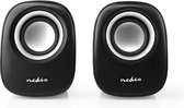 Nedis PC-Speaker - 2.0 - 12 W - 3,5 mm Male - USB Gevoed - Volumebediening