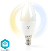 Nedis SmartLife LED Bulb | Wi-Fi | E14 | 350 lm | 4.5 W | Koel Wit / Warm Wit | 2700 - 6500 K | Energieklasse: A+ | Android™ / IOS | Kaars | 1 Stuks