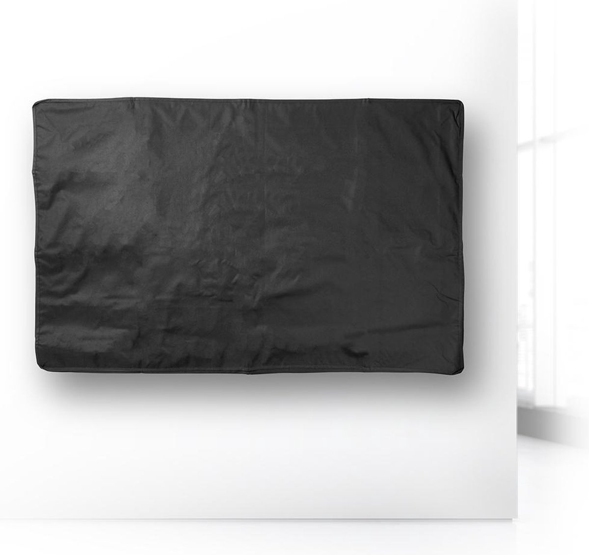 MaxAwe 55 - 58 TV Abdeckung Outdoor, 54 x 35 x 5 Zoll (137 x 89 x 14cm) TV-Abdeckung für den Außenbereich, Wetterfest Universal Displayschutzfolie Schwarz