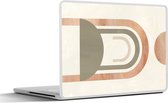 Laptop sticker - 14 inch - Cirkel - Abstract - Design - 32x5x23x5cm - Laptopstickers - Laptop skin - Cover