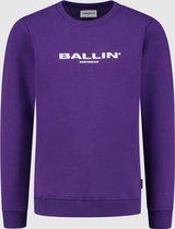 Ballin Amsterdam -  Jongens Slim Fit   Sweater  - Paars - Maat 176