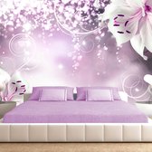 Zelfklevend fotobehang - Sprankelende lelies, roze, 8 maten, premium print