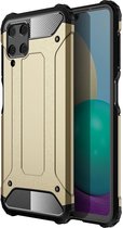 Samsung Galaxy M22/A22 4G Hoesje Shock Proof Back Cover Goud