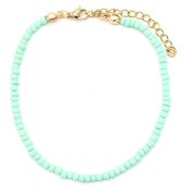 Armband glass beads - BlauwGroen