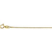 9k Collier Gourmette 4-zijdes Geslepen 1,0 Mm