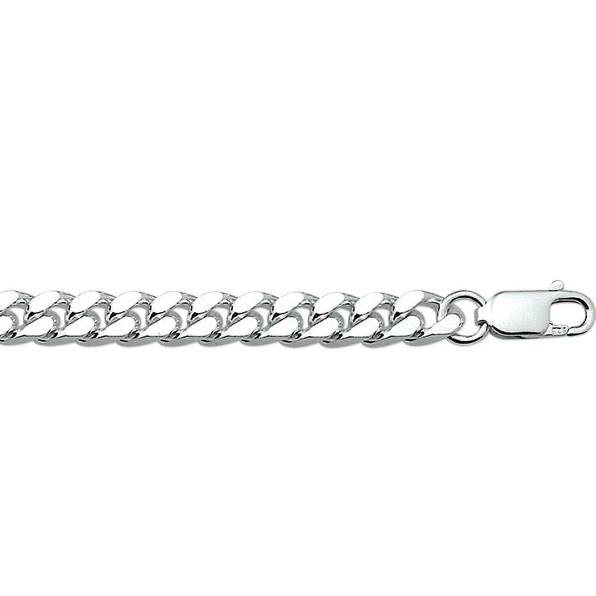 Armband Geslepen Gourmette 7,0 Mm 21 Cm