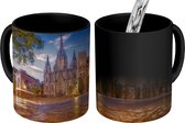 Magische Mok - Foto op Warmte Mok - Sagrada Familia - Barcelona - Zonsondergang - 350 ML
