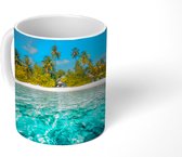 Mok - Strand - Palmbomen - Zee - 350 ML - Beker