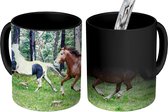 Magische Mok - Foto op Warmte Mok - Galopperende Tennessee walking horses - 350 ML