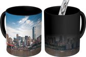 Magische Mok - Foto op Warmte Mok - Chongqing skyline met een brug in China - 350 ML