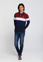 J&JOY - Poloshirt Mannen Moraine Lake Bordeaux And Blues