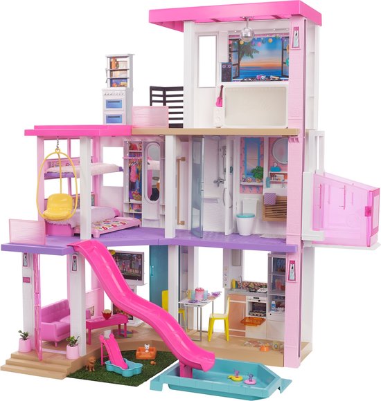 Barbie Droomhuis - Barbie huis - 3 verdiepingen met licht en geluid - Barbie Dreamhouse