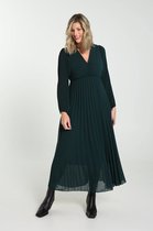 Cassis - Female - Lange jurk met plissé-effect  - Groen