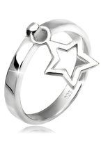 Elli Dames Ring Dames ster hanger in 925 sterling zilver