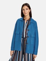 GERRY WEBER Dames Blazer in shacket-stijl Blue Sky-40