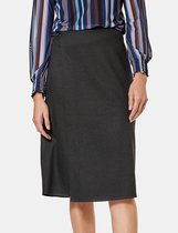 GERRY WEBER Dames Rok met overslageffect Graphite Melange-48