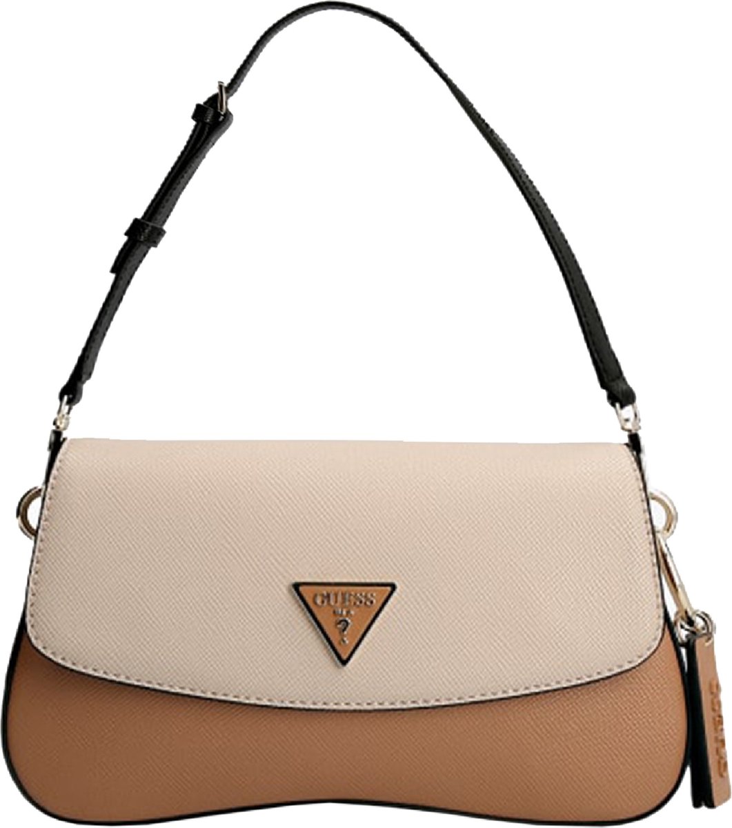 Guess Cordelia Flap Shoulder Bag natural multi