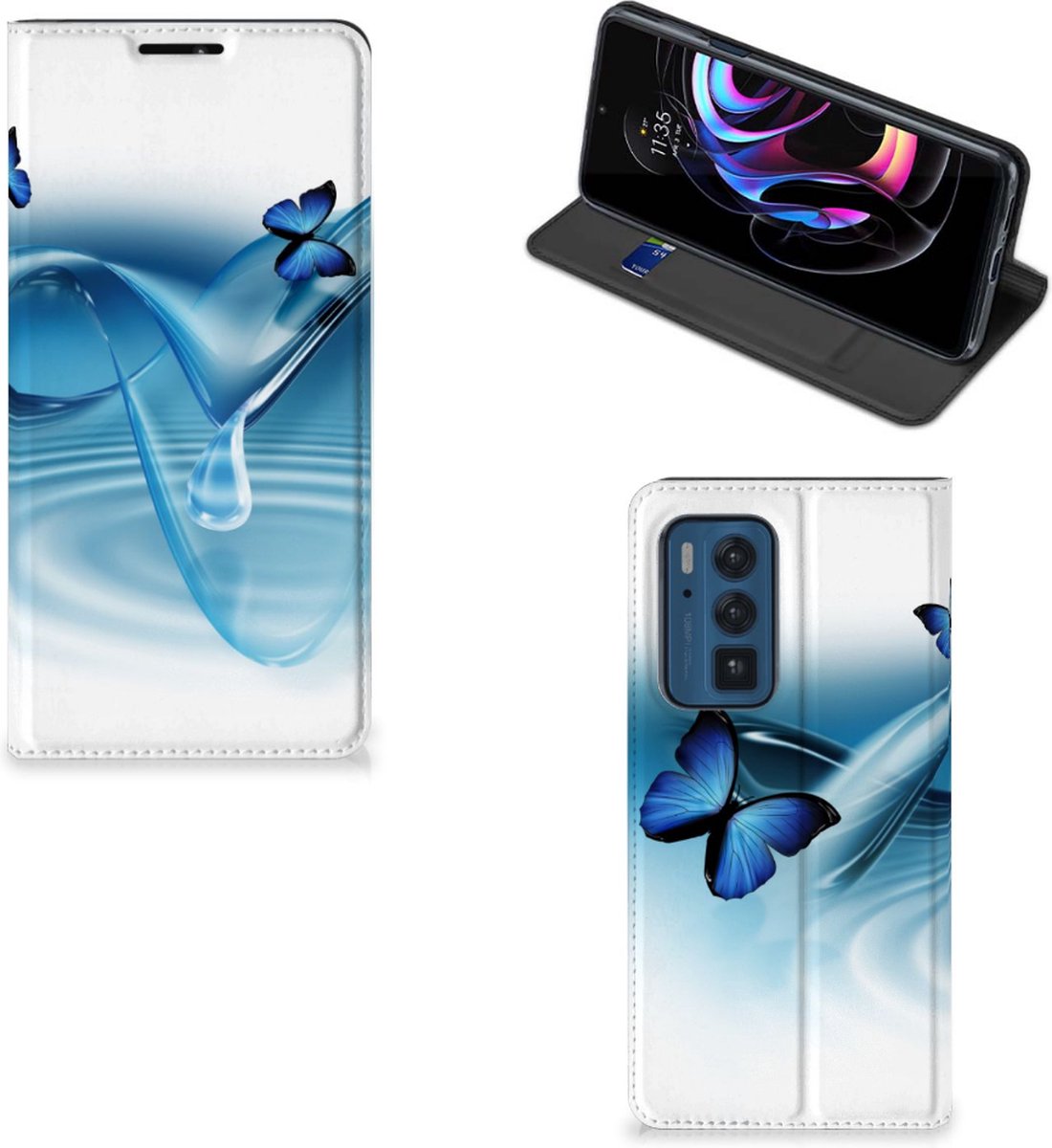 Motorola Edge 20 Pro Hoesje maken Vlinders