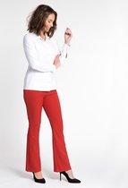Rode Broek/Pantalon van Je m'appelle - Dames - Travelstof - Maat XS - 6 maten beschikbaar