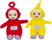 Pluche Teletubbies speelgoed knuffel Po en Laa Laa 28 cm - Speelfiguren set