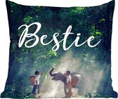 Sierkussen - Citation Arbres Éléphants - Multicolore - 60 Cm X 60 Cm