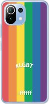 6F hoesje - geschikt voor Xiaomi Mi 11 Lite -  Transparant TPU Case - #LGBT - #LGBT #ffffff