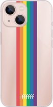 6F hoesje - geschikt voor iPhone 13 Mini -  Transparant TPU Case - #LGBT - Vertical #ffffff