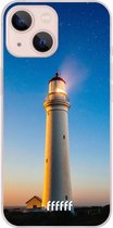 6F hoesje - geschikt voor iPhone 13 Mini -  Transparant TPU Case - Lighthouse #ffffff