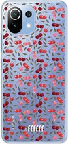 6F hoesje - geschikt voor Xiaomi Mi 11 Lite -  Transparant TPU Case - Cherry's #ffffff