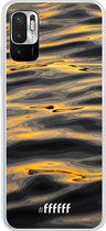 6F hoesje - geschikt voor Xiaomi Redmi Note 10 5G -  Transparant TPU Case - Water Waves #ffffff
