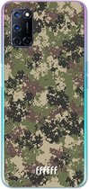 6F hoesje - geschikt voor OPPO A52 -  Transparant TPU Case - Digital Camouflage #ffffff