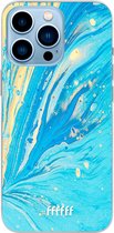 6F hoesje - geschikt voor iPhone 13 Pro Max - Transparant TPU Case - Endless Azure #ffffff