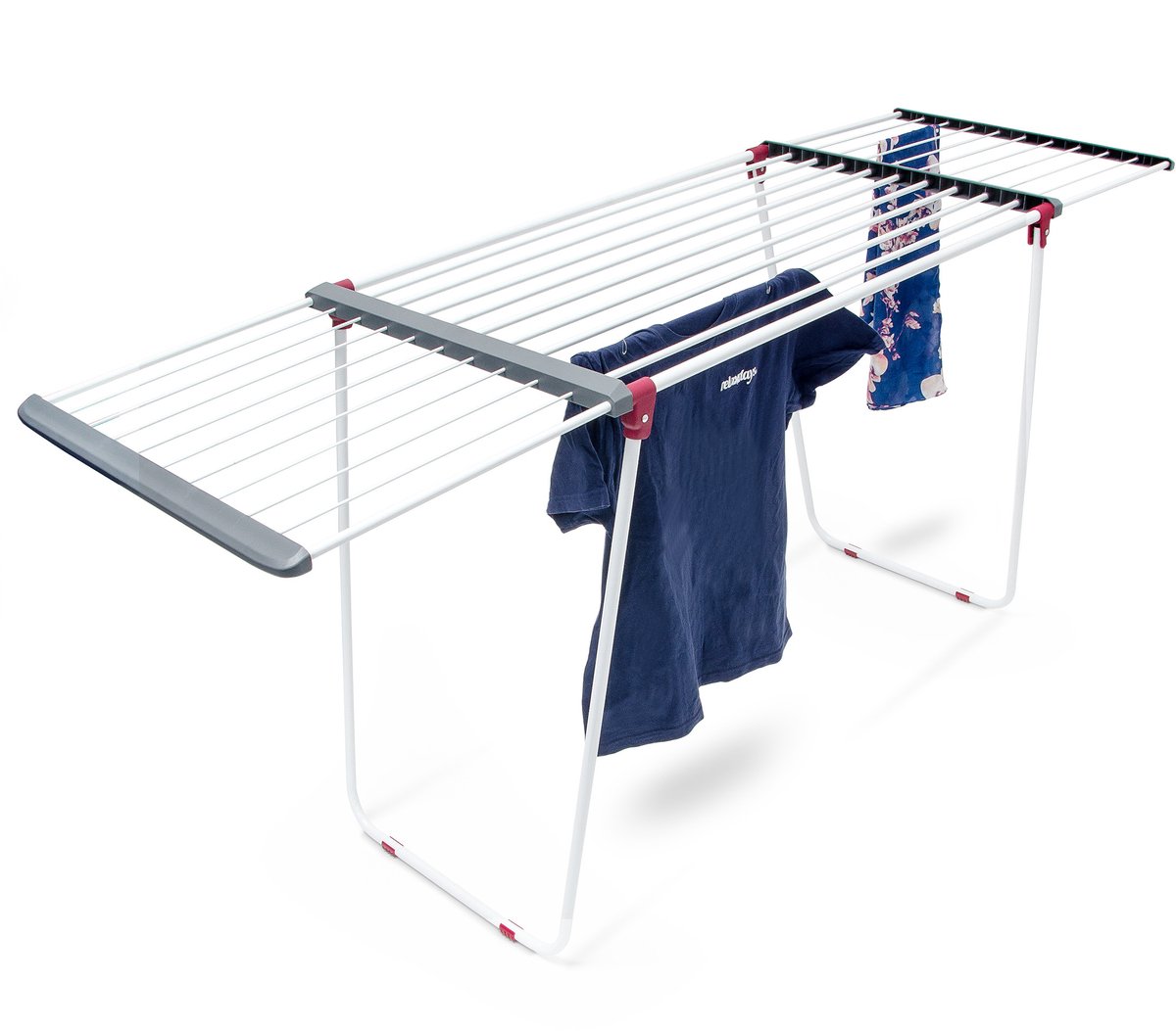 Goedkoopste droogrek uitschuifbaar - ijzer - 18 m drooglengte - binnen - buiten - inklapbaar