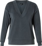 YEST Clara Sweatshirt - Dark Grey Blue - maat 42