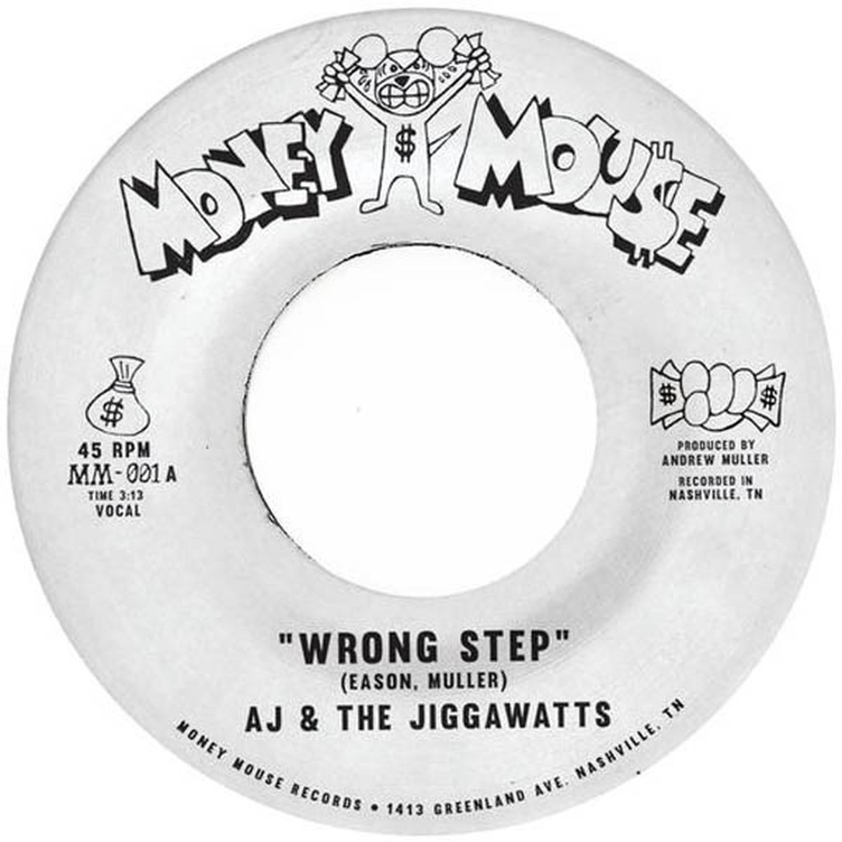 AJ & The Jiggawatts - Wrong Step (7" Single) (Coloured Vinyl) (Limited Edition)