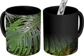 Magische Mok - Foto op Warmte Mok - Groene monsterabladeren - 350 ML