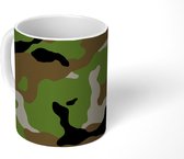 Mok - Koffiemok - Militair camouflage patroon - Mokken - 350 ML - Beker - Koffiemokken - Theemok