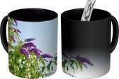 Magische Mok - Foto op Warmte Mok - Vlinderstruik tegen blauwe hemel - 350 ML